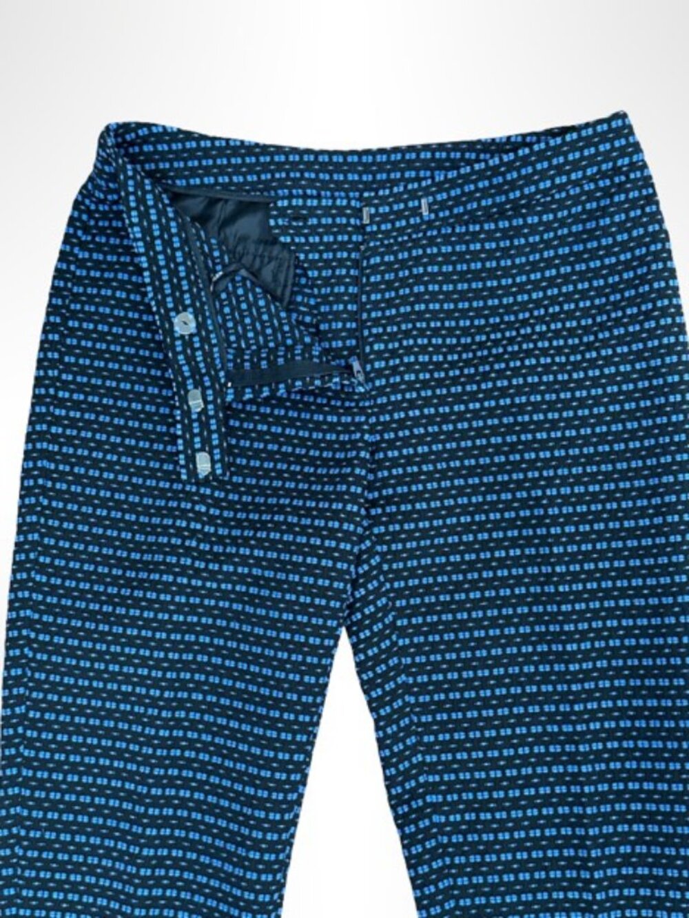 ANNE KLEIN Cigarette Pants Black Blue Size 4 - Picture 4 of 9